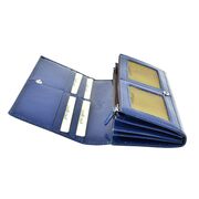 Portofel bleumarin, de dama, din piele naturala, R005-12