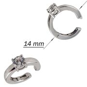 Cercei argint cuff cu zirconiu alb