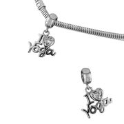 Talisman argint I love yoga