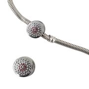 Talisman argint opritor floare roz