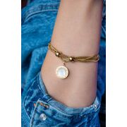 Bratara aurie, Freelook, pentru dama, din otel inoxidabil, FRJ.3.3008-3