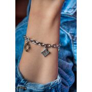 Bratara argintie, Freelook, pentru dama, din otel inoxidabil, FRJ.3.3012-1