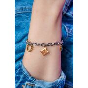 Bratara argintie, Freelook, pentru dama, din otel inoxidabil, FRJ.3.3012-2