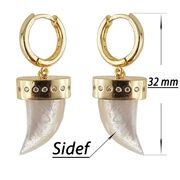 Cercei argint cu sidef Ivory Horn