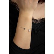 Bratara argint cu doua talismane