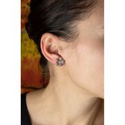 Cercei argint brown crystals