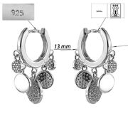 Cercei argint fashion circles