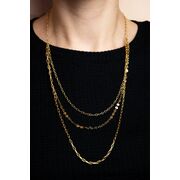 Lant auriu, Freelook, pentru dama, din otel inoxidabil, FRJ.3.6004-2