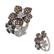 Inel argint elegant Bouquet marimea 54