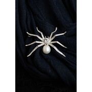 Brosa argint paianjen perla Shiny