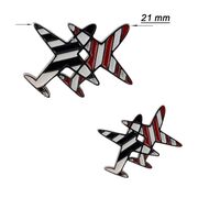 Brosa argint avioane colorate Planes