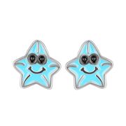 Cercei argint copii smiling star