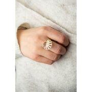 Inel din argint aurit Winding marimea 52