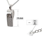 Lant argint cu pandantiv fluier