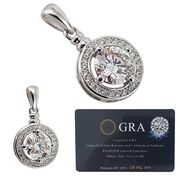 Pandantiv argint elegant Moissanite