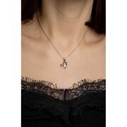 Pandantiv argint inima Moissanite