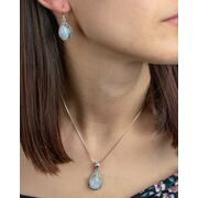 Set argint cu piatra lunii Claire