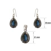 Set argint Selena cu labradorit