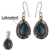 Set argint Selena cu labradorit