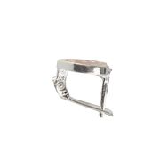 Cercei argint copii inima cu email roz