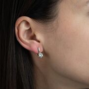 Cercei argint golden bloom