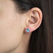 Cercei argint copii smiling star