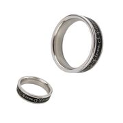 Inel argint barbati email Basil marimea 61