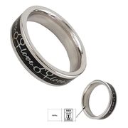 Inel argint barbati email Basil marimea 61