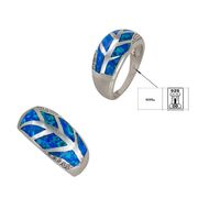 Inel argint opal Blue marimea 57