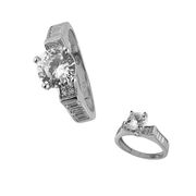 Inel argint logodna Alea marimea 53