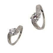 Inel argint logodna Nara marimea 53