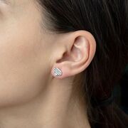 Cercei argint diamant Royal