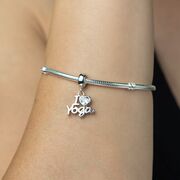 Talisman argint I love yoga