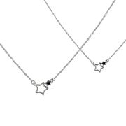 Lant argint cu pandantiv stelute