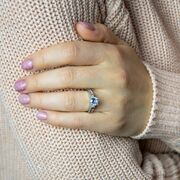 Inel argint logodna Alea marimea 53