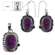 Set argint cu turcoaz purpuriu Natalie