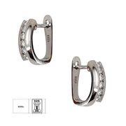 Cercei argint simpli cu zirconiu Lorelei