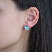 Cercei argint Nettal elefanti email