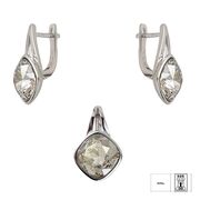 Set argint crystal champagne Zya