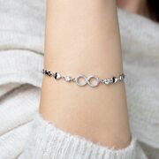 Bratara argint infinit cu zirconii Grace