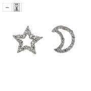 Cercei argint asimetrici Stellar