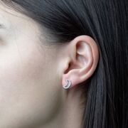 Cercei argint asimetrici Stellar