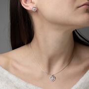 Set argint inimioara cu zirconii Kailani