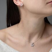 Set argint inima si stea Miracle