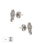 Cercei argint trandafir roz Lea