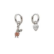 Cercei argint copii asimetrici Locky