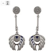 Cercei argint deosebiti Pavone cu zirconii