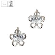 Cercei argint Thia floare cu zirconiu