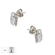 Cercei argint Thia floare cu zirconiu