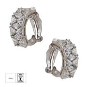 Cercei argint eleganti Thia cu zirconiu alb